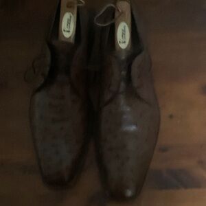 Aldo Dark Brown Leather Oxfords